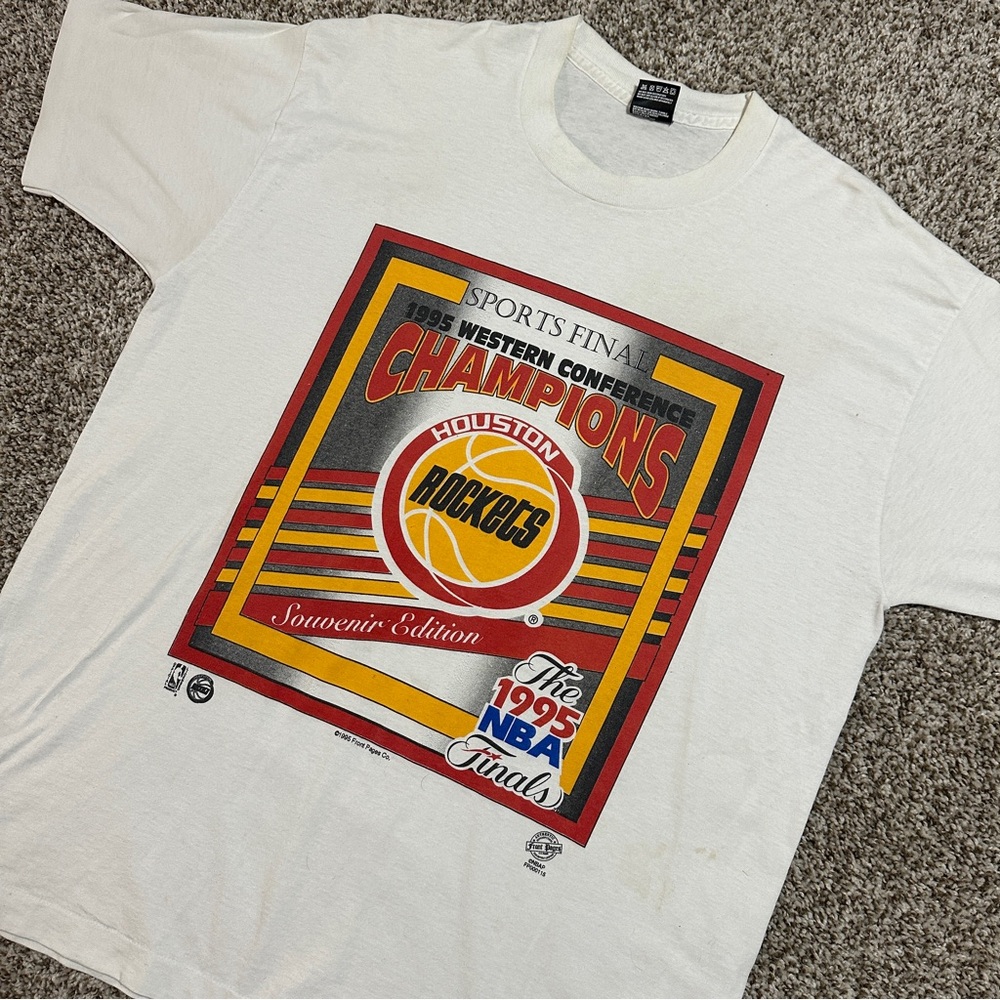 Vintage Houston Rockets 1995 NBA Finals Conference Champions Shirt